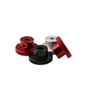 Aluminum Alloy Thin Head Adjustable Toothless Handle Knob Knurled Hand Twisted Nut M3M4M5M6(Rosy Brown) in Kuwait