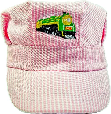 Pinnacle Awards Boy's Train Engineer Hat with Bold Yellow Locomotive and I Train S Embroidered on with high Stitch Count in Saudi Arabia