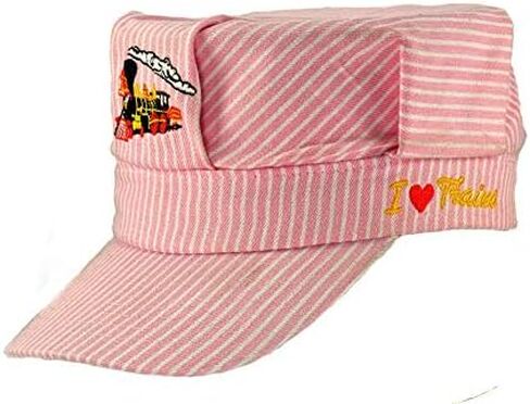 Pinnacle Awards Boy's Train Engineer Hat with Bold Yellow Locomotive and I Train S Embroidered on with high Stitch Count in Saudi Arabia