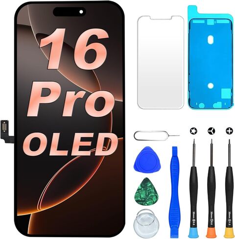 DIGI4U OLED for iPhone 16 Pro Screen Replacement, 6.3'' FHD COF [NOT LCD] Screen for iPhone 16 Pro Display Digitizer Assembly, with Repair Tool Kit for iPhone 16 Pro Replacement Screen in Saudi Arabia