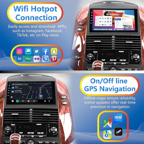 Android 14 Car Radio for Toyota Sienna 2011 2012 2013 ، 9 بوصة من شاشة IPS Stereo مع Carplay Android Auto WiFi Bluetooth GPS Navigation Touch Head Unit 【4+64GB】 in Kuwait