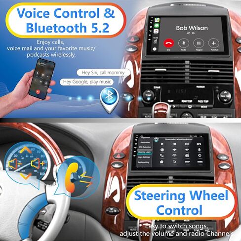 Android 14 Car Radio for Toyota Sienna 2011 2012 2013 ، 9 بوصة من شاشة IPS Stereo مع Carplay Android Auto WiFi Bluetooth GPS Navigation Touch Head Unit 【4+64GB】 in Kuwait