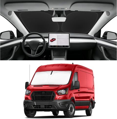 Sun Shade Windshield Sunshade for 2014-2020 Nissan Rogue (NOT for Rogue Sport & 2021 Rogue 3rd Gen. T33) Windshield Cover, Window Sun Visor 240T Shield Blocks UV Ray Summer Must Have Car Accessories in Kuwait