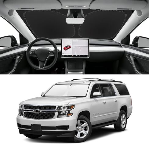 Sun Shade Windshield Sunshade for 2014-2020 Nissan Rogue (NOT for Rogue Sport & 2021 Rogue 3rd Gen. T33) Windshield Cover, Window Sun Visor 240T Shield Blocks UV Ray Summer Must Have Car Accessories in Kuwait