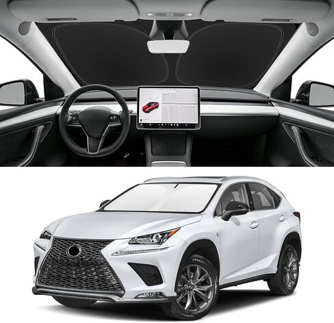 Sun Shade Windshield Sunshade for 2014-2020 Nissan Rogue (NOT for Rogue Sport & 2021 Rogue 3rd Gen. T33) Windshield Cover, Window Sun Visor 240T Shield Blocks UV Ray Summer Must Have Car Accessories in Kuwait