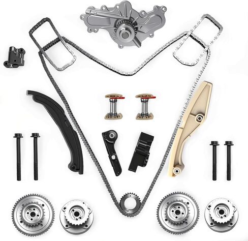 Timing Chain Kit W/Tensioner Guide for 3.5L 3.7L DOHC V6 fit for Ford Edge/Explorer/F150/Mustang/Transit/Flex/Police Interceptor 2011-2019, fit for Lincoln MKS/MKX/MKZ 2011-2016 90738S C738F in Saudi Arabia