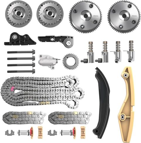 Timing Chain Kit W/Tensioner Guide for 3.5L 3.7L DOHC V6 fit for Ford Edge/Explorer/F150/Mustang/Transit/Flex/Police Interceptor 2011-2019, fit for Lincoln MKS/MKX/MKZ 2011-2016 90738S C738F in Saudi Arabia