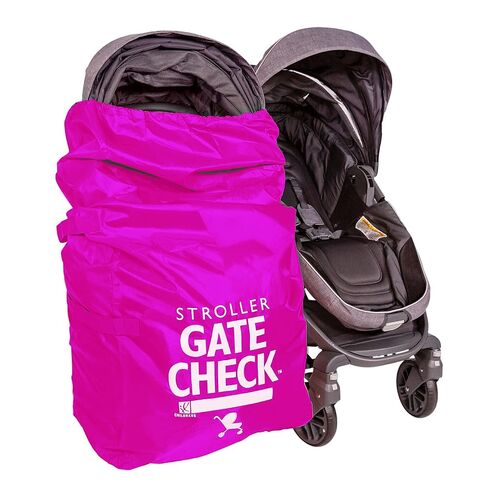 J.L. Childress Gate Check Travel Bag for Single & Double Stroller, Neon Pink in Saudi Arabia