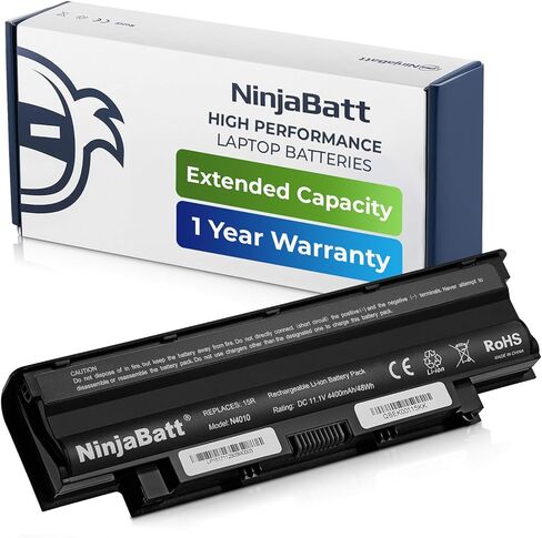 Ninjabatt 1000+ شحن دورات Pro 3HWPP LAPTOP ل Dell 3PCVM 3YNXM JG75F YPVX3 LATIDENT 14 5410/5411 ، LATIBER 15 5510/5511 ، Precision 3541/3551 ، Inspiron 7500 7706 - [68WW/15.2V/4400MAH] in Saudi Arabia