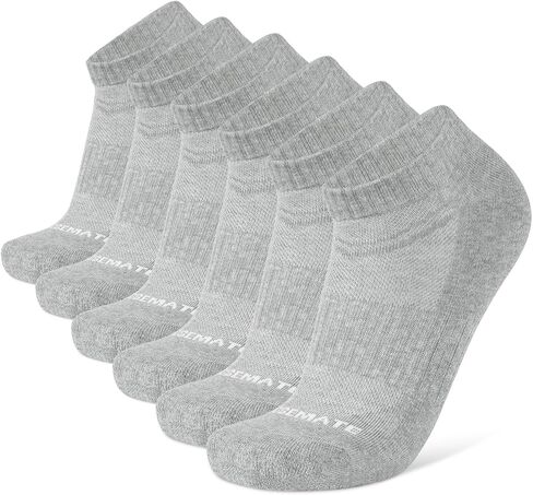 جوارب الكاحل للرجال من Closemate، جوارب رياضية قصيرة مبطنة من القطن، 6 أزواج in Kuwait