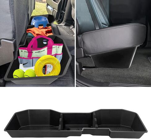 تحت تخزين المقعد متوافق مع Chevy Silverado/GMC Sierra 1500 2500 3500 HD (Black ، 2020-2024 4-Door Pickup) ملحق السيارات in Saudi Arabia