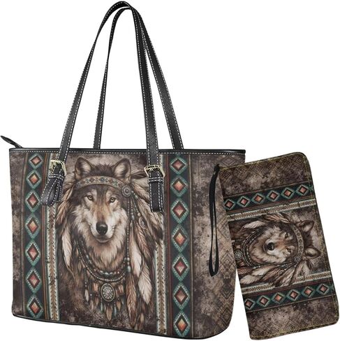 Womens Handbag Wallet Wallet مجموعة حقيبة يد حقيبة حقيبة يد مع محفظة معصم معبدة حقيبة يد للسيدات in Kuwait