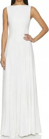 SHESEEWORLD Women's Summer Sleeveless Maxi Dresses Crew Neck High Waisted Cocktail Party Tank Dress in Saudi Arabia