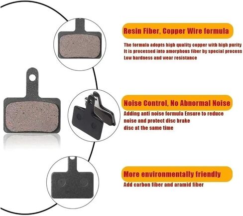 1 منصات الفرامل زوج متوافقة مع Kaabo Electric Scooter Wolf 11/11+/X/Pro/King/King GT Mantis Pro 8 10 متوافق مع VSETT ZERO SEMIMETAL SEMIMETAL (اللون: نصف أزواج) in Kuwait