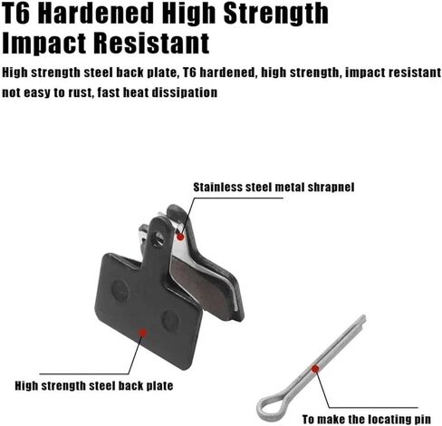 1 منصات الفرامل زوج متوافقة مع Kaabo Electric Scooter Wolf 11/11+/X/Pro/King/King GT Mantis Pro 8 10 متوافق مع VSETT ZERO SEMIMETAL SEMIMETAL (اللون: نصف أزواج) in Kuwait