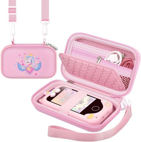 Kids Smart Phone Case Compatible with Luoba/for UCIDCI/for windpaint/for Yosfeng/for Kikapabi/for Joozfee/for dancingcow Toys Cell Phone, Toddler Learning Play Toy Phone Holder Bag -Pink in Saudi Arabia