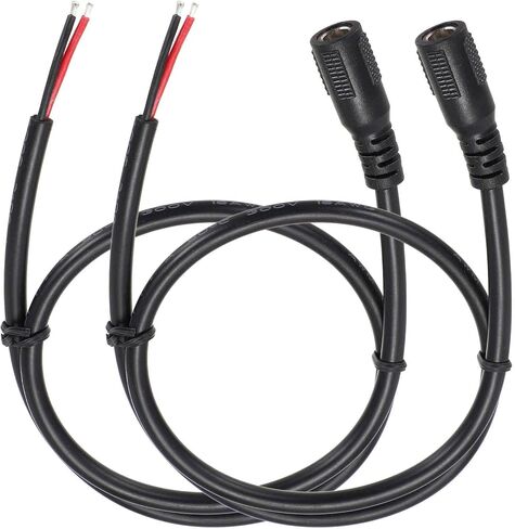 meccanixity 2pcs dc powera power cables ، 5.5mm × 2.1 مم موصل توصيل برميل أنثى إلى سلك عاري مفتوح 50 سم لأجهزة الكمبيوتر المحمولة للكمبيوتر المحمول الأجهزة الإلكترونية in Saudi Arabia