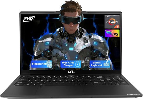 NIMO 17.3 "Light-Gaming-Laptop ، 8 Cores AMD Ryzen 7 8745HS 64GB DDR5 RAM 1TB SSD (BEAT R9 6900HX ، حتى 4.9 جيجا هرتز) Radeon 780M Graphics IPS مع البصورة 100W من النوع C ، in Kuwait