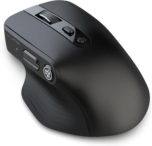 JLab Epic Wireless Mouse 2 ، الاتصال عبر Bluetooth أو USB Wireless Dongle ، تبديل متعدد الأجهزة ، حتى 3 أجهزة ، ملفات تعريف المستخدمين المخصصة ، تتبع قابل للتعديل ، الحجم الكامل ، (حزمة واحدة) in Kuwait