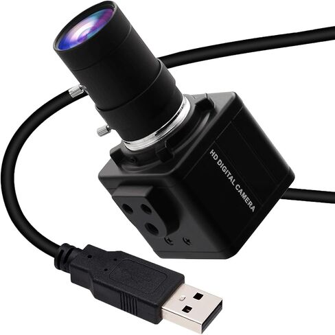 SVPRO 1080P 60fps USB Camera, 2.8-12mm Manual Zoom Lens Webcam, 720P 120fps/360P 260fps High Speed, UVC Plug & Play for PC/Mac/Linux/Android, Video Recording,Industrial Inspection,Security Monitoring in Kuwait