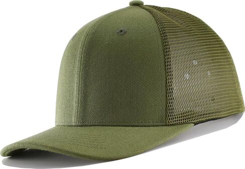 Men's Classics Trucker Hat(M,L,XL,XXL)-Blank Structured Baseball Cap,Adjustable/Mesh Snapback Hats in Saudi Arabia