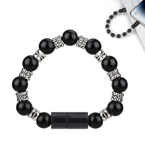 AOLCEV لـ iPhone Charging Cable Bead Bead Bead Scord Fast Charger Cord 66W [MFI Certified] for iPhone Charging Cord Creative Wrist Charger Cable for iPhone 14 13 Pro Max in Kuwait