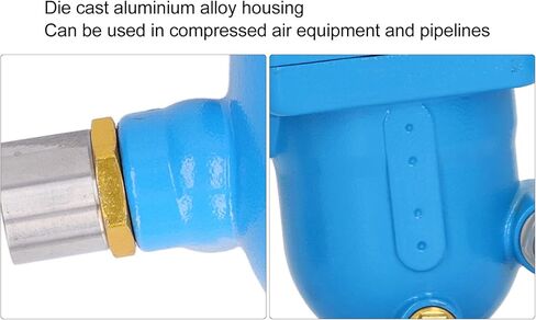 Automatic Drain Valve, Pneumatic Air Compressor Low Loss Drain Condensate Filter Drain Float, Aluminum Alloy Case Rustproof Water Drainer(Drainer) in Saudi Arabia
