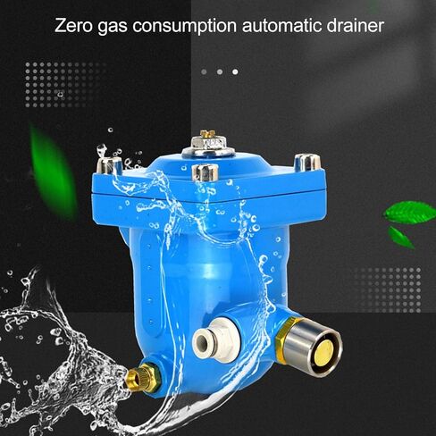 Automatic Drain Valve, Pneumatic Air Compressor Low Loss Drain Condensate Filter Drain Float, Aluminum Alloy Case Rustproof Water Drainer(Drainer) in Saudi Arabia