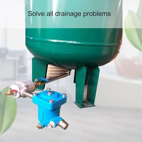 Automatic Drain Valve, Pneumatic Air Compressor Low Loss Drain Condensate Filter Drain Float, Aluminum Alloy Case Rustproof Water Drainer(Drainer) in Saudi Arabia