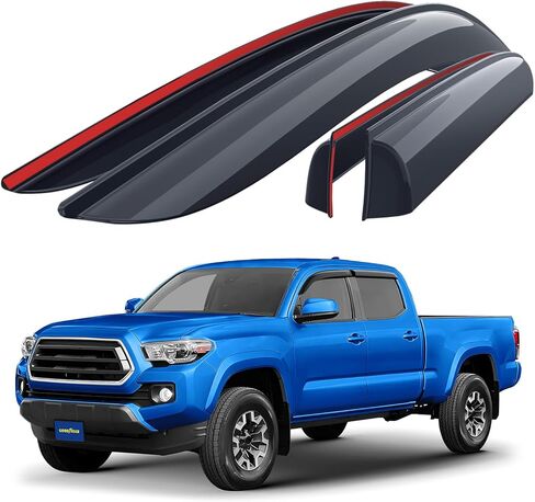 Goodyear Shatterproof Window Deflectors for Cadillac Escalade 2021-2025, Tape-on Rain Guards, Window Visors, Vent Deflector Visor,Car Accessories,4 pcs. - GY008720 in Saudi Arabia