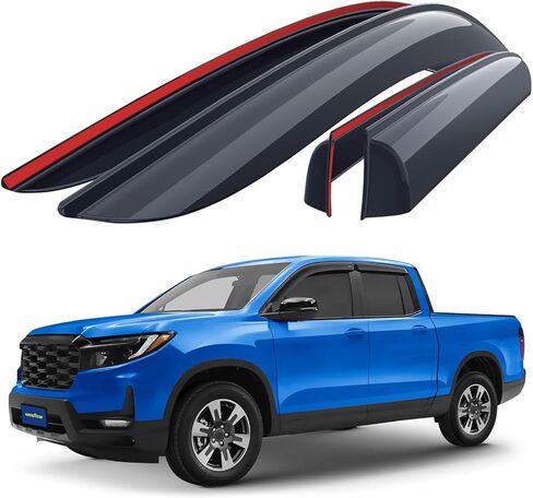 Goodyear Shatterproof Window Deflectors for Cadillac Escalade 2021-2025, Tape-on Rain Guards, Window Visors, Vent Deflector Visor,Car Accessories,4 pcs. - GY008720 in Saudi Arabia
