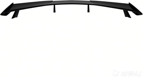 IKON MOTORSPORTS, Trunk Spoiler Compatible with 2020-2025 Chevy Corvette C8 Stingray & Z51, High Wing Style Gloss Black ABS Plastic Rear Trunk Lid Spoiler Wing Lip in Saudi Arabia