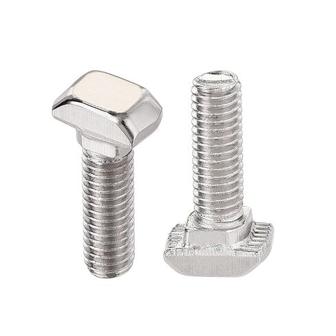 Metric M8 x 40mm Thread T Slot,Drop-in Bolt T-Bolt,Hammer Head Bolt,T Screw Stud for 4545 Series Standard 10mm T-Slot Aluminum Extrusion Profile,Carbon Steel Nickel Plated (4545 Series,15Pcs) in Saudi Arabia