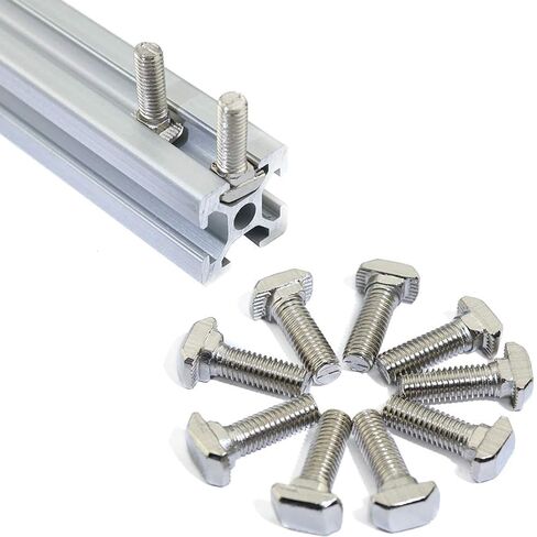 Metric M8 x 40mm Thread T Slot,Drop-in Bolt T-Bolt,Hammer Head Bolt,T Screw Stud for 4545 Series Standard 10mm T-Slot Aluminum Extrusion Profile,Carbon Steel Nickel Plated (4545 Series,15Pcs) in Saudi Arabia