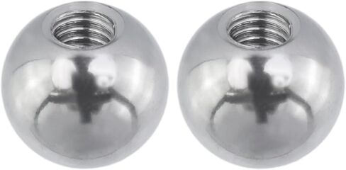 مقبض صواميل الكرة FarBoat M6x25mm، قطعتان من الفولاذ المقاوم للصدأ 304 محمل ملولب أنثى مع فتحة، كرات تحمل فولاذية صلبة بقطر 1 بوصة لآلات الإضاءة، فضي in Kuwait