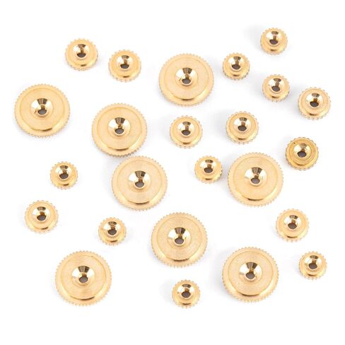 Framendino, 24 Pack Brass Clock Hand Nut Assortment OD 5, 6, 10mm for Wall Mantel Clocks Hands Part Replacement in Saudi Arabia