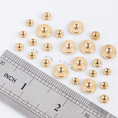 Framendino, 24 Pack Brass Clock Hand Nut Assortment OD 5, 6, 10mm for Wall Mantel Clocks Hands Part Replacement in Saudi Arabia