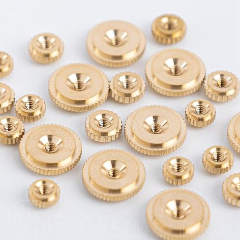 Framendino, 24 Pack Brass Clock Hand Nut Assortment OD 5, 6, 10mm for Wall Mantel Clocks Hands Part Replacement in Saudi Arabia