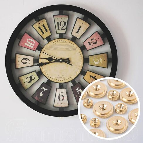Framendino, 24 Pack Brass Clock Hand Nut Assortment OD 5, 6, 10mm for Wall Mantel Clocks Hands Part Replacement in Saudi Arabia
