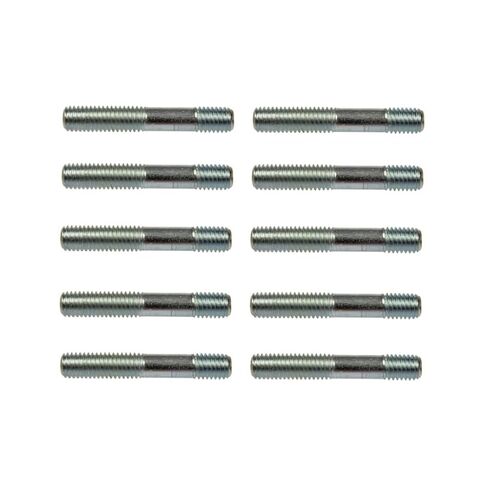 KarParts360 Multi-Purpose Stud | Steel Material | Bolts Fastener | M8 by 1.25; M8 by 1.25 Thread Size | Silver | 10 Pieces in Saudi Arabia