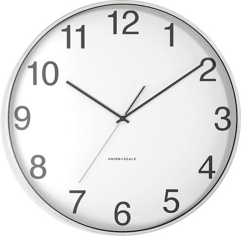 Union & Scale Staples UN57796 Essentials Wall Clock, Aluminum, 12 (UN57796) in Kuwait