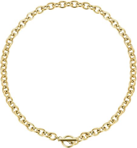 Dainty Gold Heart Charm Necklace for Women, Stainless Steel No Tarnish 18K Gold Plated Necklaces with Love Heart Pendant & Paperclip Chain, Valentines Birthday Jewelry Gifts for Women in Saudi Arabia