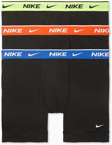 سراويل داخلية Nike Dri-Fit Essential Micro بوكسر للرجال مكونة من 3 قطع (أحمر متعدد Swoosh، XL) in Saudi Arabia