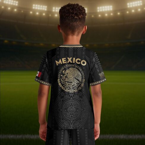 GritSon Mexico Soccer Jersey Kids, Mexico Jersey Kids, Mexican Soccer Jerseys for Kid, Mexican Jerseys for Kid in Saudi Arabia