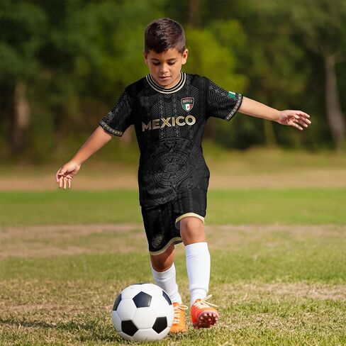 GritSon Mexico Soccer Jersey Kids, Mexico Jersey Kids, Mexican Soccer Jerseys for Kid, Mexican Jerseys for Kid in Saudi Arabia