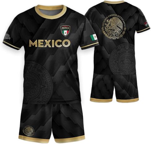 GritSon Mexico Soccer Jersey Kids, Mexico Jersey Kids, Mexican Soccer Jerseys for Kid, Mexican Jerseys for Kid in Saudi Arabia