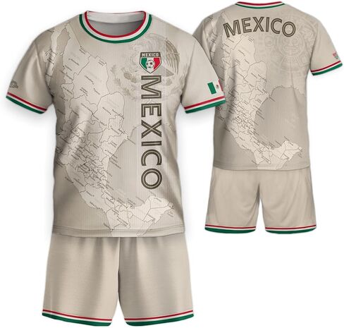 GritSon Mexico Soccer Jersey Kids, Mexico Jersey Kids, Mexican Soccer Jerseys for Kid, Mexican Jerseys for Kid in Saudi Arabia
