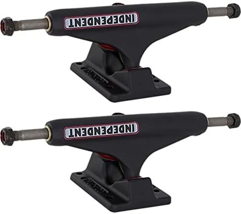 Independent Stage 11-139mm Bar Black/White/Red Skateboard Trucks - 5.39" Hanger 8.0" Axle (Set of 2) in Saudi Arabia
