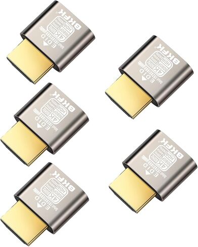 HDMI-Compatible Dummy Plug 1080p@60/120/144Hz HDR, Virtual Monitor EDID Emulator, Headless HDMI Adapter for Remote Desktop, Game Streaming(RGB, 12-bit Dithering, Peak 1015 nits) in Saudi Arabia
