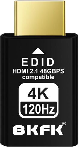 HDMI-Compatible Dummy Plug 1080p@60/120/144Hz HDR, Virtual Monitor EDID Emulator, Headless HDMI Adapter for Remote Desktop, Game Streaming(RGB, 12-bit Dithering, Peak 1015 nits) in Saudi Arabia